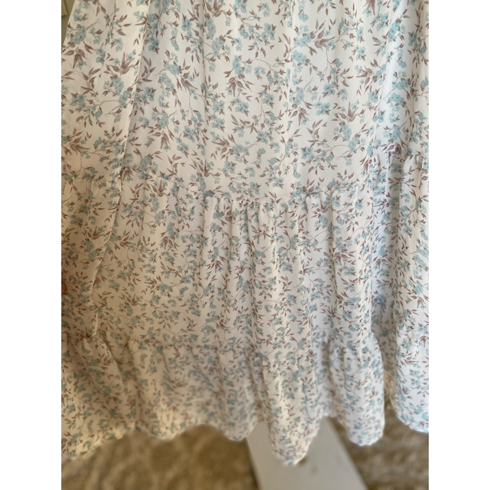 Altar’d State Floral Mini Dress Cottagecore Romantic Coquette Babydoll Garden - Picture 3 of 7